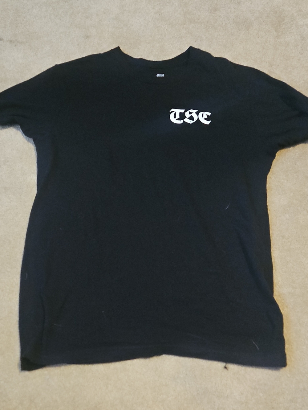 The Sitting Club Black Graphic Crewneck T-Shirt